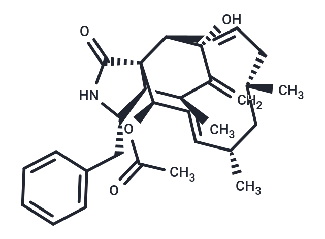 (3S,4S,6S,6aR,10S,12S,15R,15aR)-3-benzyl-6-hydroxy-4,10,12-trimethyl-5-methylidene-1-oxo-1H,2H,3H,3aH,4H,5H,6H,6aH,9H,10H,11H,12H,15H-cycloundeca[d]isoindol-15-yl acetate