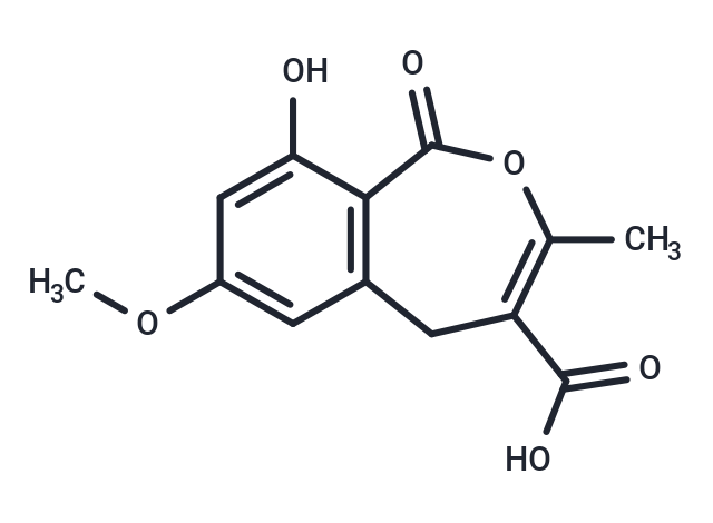 9-hydroxy-7-methoxy-3-methyl-1-oxo-1,5-dihydro-2-benzoxepine-4-carboxylic acid