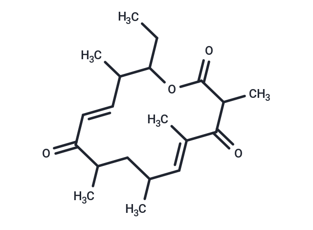 (5E,11E)-14-ethyl-3,5,7,9,13-pentamethyl-1-oxacyclotetradeca-5,11-diene-2,4,10-trione