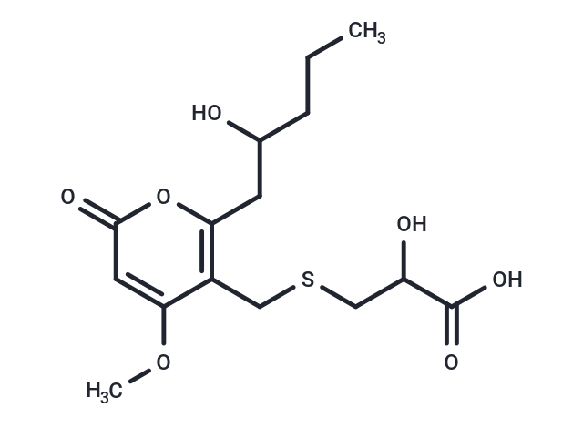 2-hydroxy-3-({[6-(2-hydroxypentyl)-4-methoxy-2-oxo-2H-pyran-5-yl]methyl}sulfanyl)propanoic acid