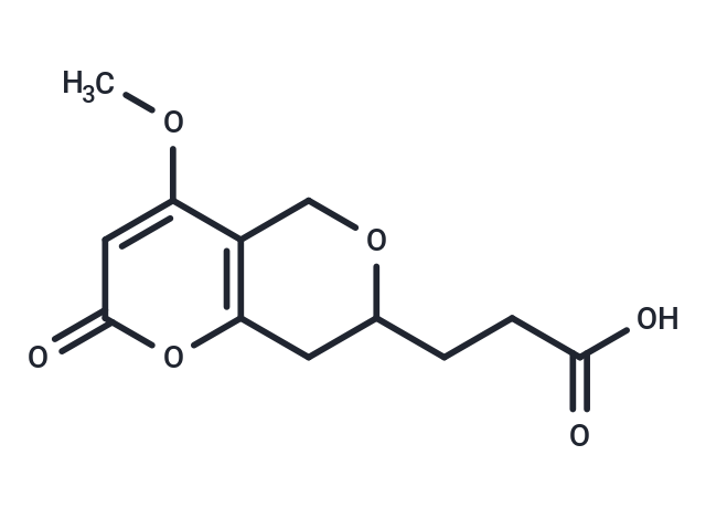 3-{4-methoxy-2-oxo-2H,5H,7H,8H-pyrano[3,2-c]pyran-7-yl}propanoic acid