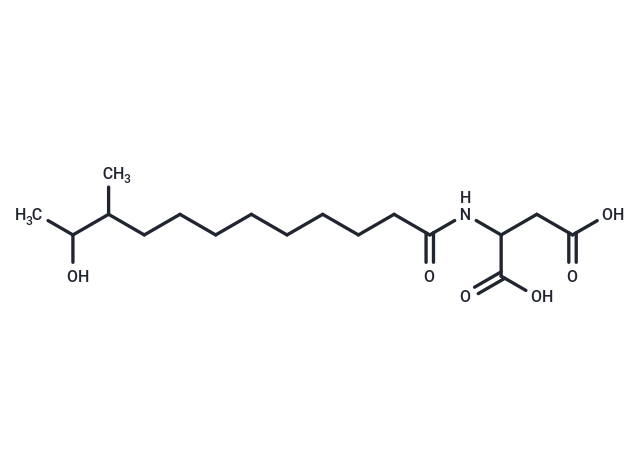 2-(11-hydroxy-10-methyldodecanamido)butanedioic acid