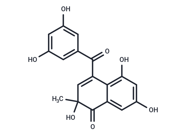 4-(3,5-dihydroxybenzoyl)-2,5,7-trihydroxy-2-methyl-1,2-dihydronaphthalen-1-one