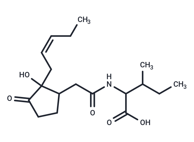 2-(2-{2-hydroxy-3-oxo-2-[(2Z)-pent-2-en-1-yl]cyclopentyl}acetamido)-3-methylpentanoic acid