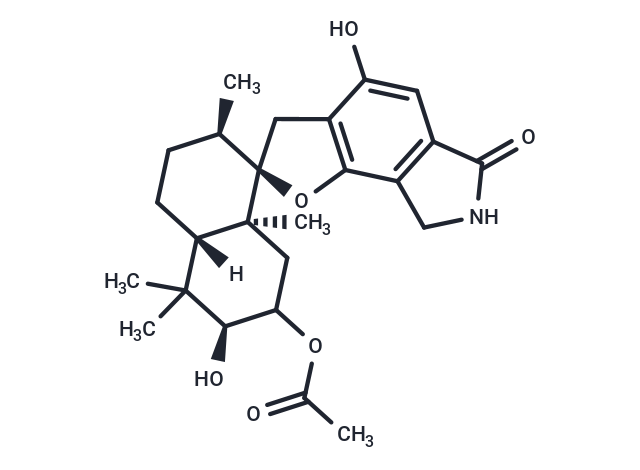 (2R,2'R,4'aS,6'S,8'aS)-4,6'-dihydroxy-2',5',5',8'a-tetramethyl-6-oxo-3,3',4',4'a,5',6,6',7,7',8,8',8'a-dodecahydro-2'H-spiro[furo[2,3-e]isoindole-2,1'-naphthalen]-7'-yl acetate