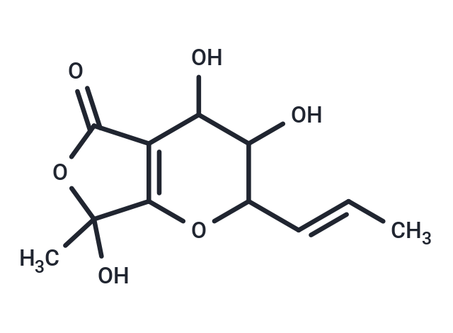 3,4,7-trihydroxy-7-methyl-2-[(1E)-prop-1-en-1-yl]-2H,3H,4H,5H,7H-furo[3,4-b]pyran-5-one