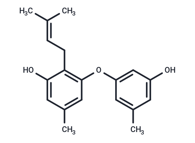 3-(3-hydroxy-5-methylphenoxy)-5-methyl-2-(3-methylbut-2-en-1-yl)phenol
