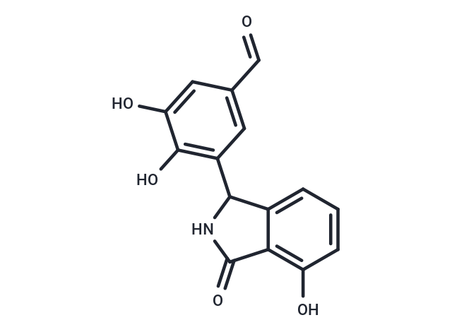 3,4-dihydroxy-5-(4-hydroxy-3-oxo-2,3-dihydro-1H-isoindol-1-yl)benzaldehyde