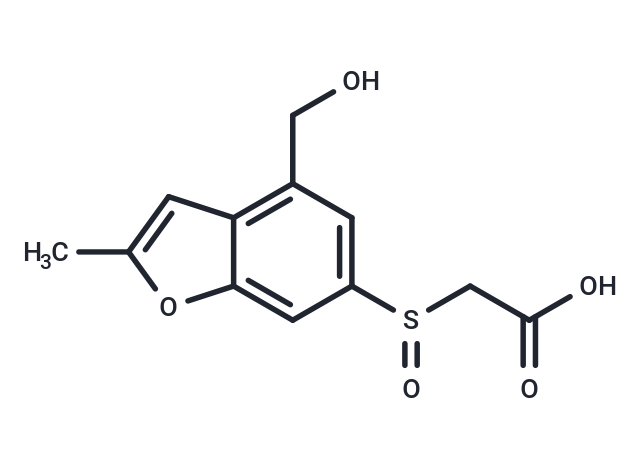 2-{[4-(hydroxymethyl)-2-methyl-1-benzofuran-6-yl]sulfinyl}acetic acid