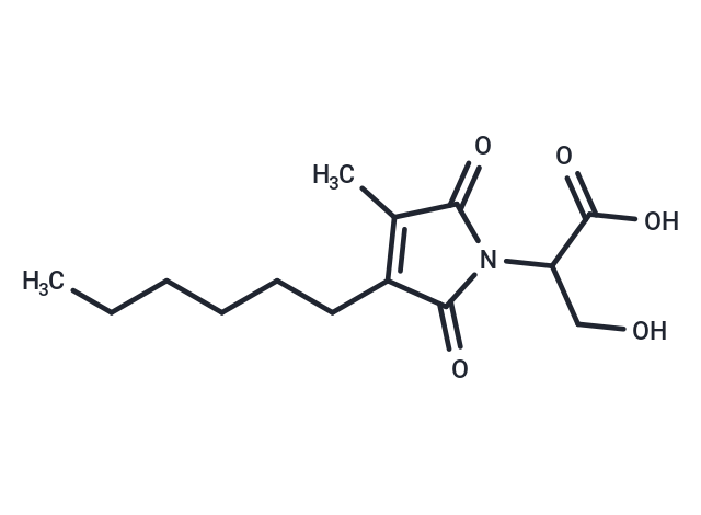 2-(3-hexyl-4-methyl-2,5-dioxo-2,5-dihydro-1H-pyrrol-1-yl)-3-hydroxypropanoic acid