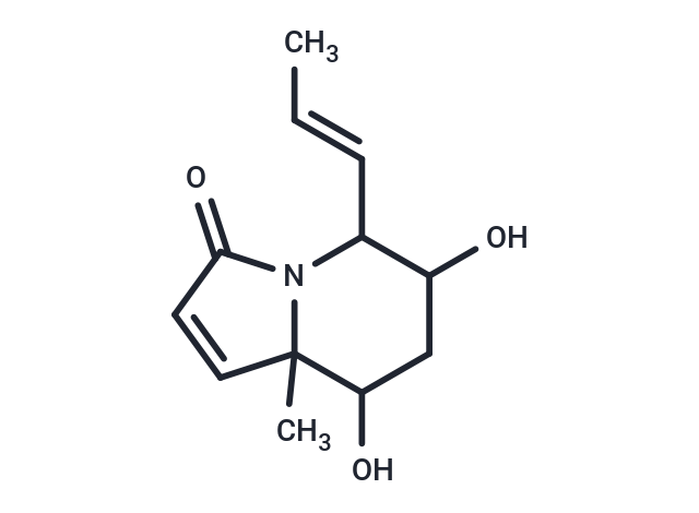 6,8-dihydroxy-8a-methyl-5-[(1E)-prop-1-en-1-yl]-3,5,6,7,8,8a-hexahydroindolizin-3-one