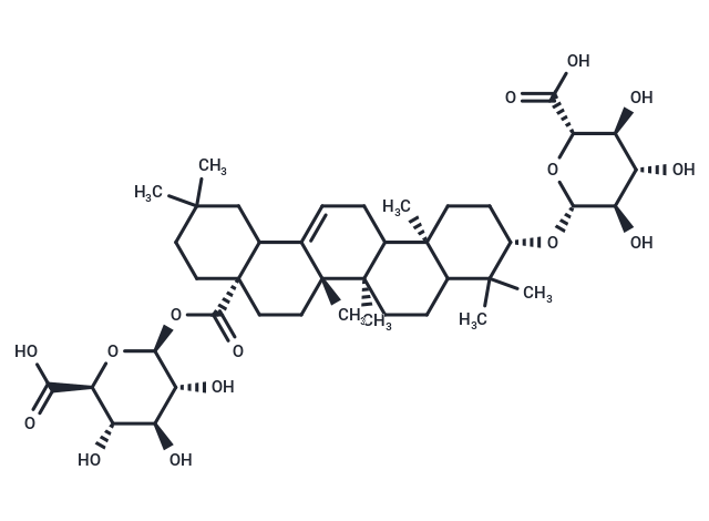 (2S,3S,4S,5R,6R)-6-{[(3S,6aR,6bS,8aS,14bR)-8a-({[(2S,3R,4S,5S,6S)-6-carboxy-3,4,5-trihydroxyoxan-2-yl]oxy}carbonyl)-4,4,6a,6b,11,11,14b-heptamethyl-1,2,3,4,4a,5,6,6a,6b,7,8,8a,9,10,11,12,12a,14,14a,14b-icosahydropicen-3-yl]oxy}-3,4,5-trihydroxyoxane-2-carboxylic acid