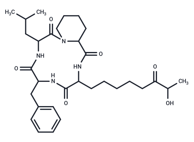 6-benzyl-3-(7-hydroxy-6-oxooctyl)-9-(2-methylpropyl)-tetradecahydro-1H-pyrido[1,2-a]1,4,7,10-tetraazacyclododecane-1,4,7,10-tetrone
