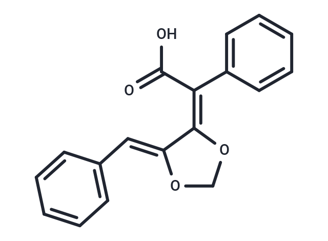 2-phenyl-2-[(4E,5Z)-5-(phenylmethylidene)-1,3-dioxolan-4-ylidene]acetic acid