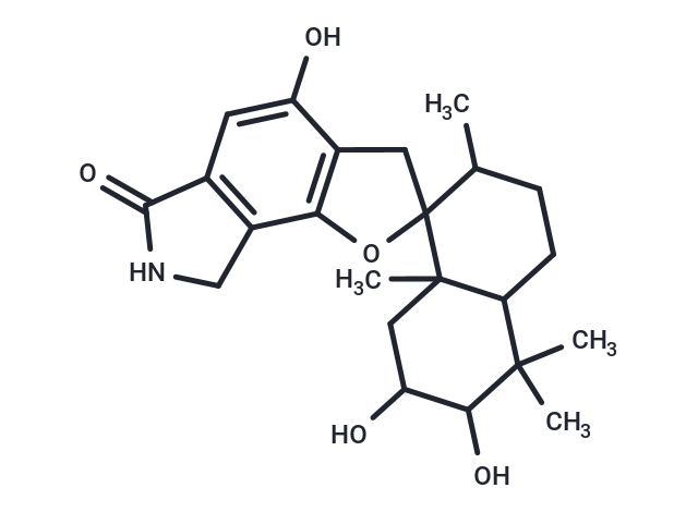 4,6',7'-trihydroxy-2',5',5',8'a-tetramethyl-3,3',4',4'a,5',6,6',7,7',8,8',8'a-dodecahydro-2'H-spiro[furo[2,3-e]isoindole-2,1'-naphthalen]-6-one