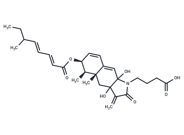 4-[(4aR,5R,6S)-3a,9a-dihydroxy-4a,5-dimethyl-3-methylidene-6-{[(2E,4E)-6-methylocta-2,4-dienoyl]oxy}-2-oxo-1H,2H,3H,3aH,4H,4aH,5H,6H,9aH-cyclohexa[f]indol-1-yl]butanoic acid