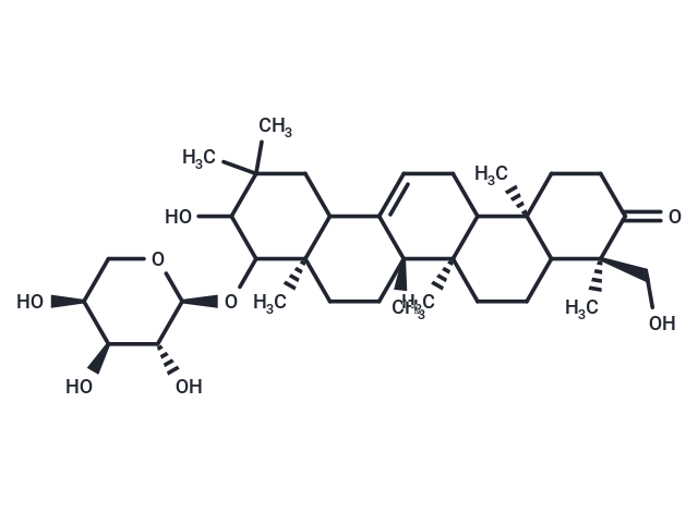 (4R,6aR,6bS,8aR,14bR)-10-hydroxy-4-(hydroxymethyl)-4,6a,6b,8a,11,11,14b-heptamethyl-9-{[(2S,3R,4S,5S)-3,4,5-trihydroxyoxan-2-yl]oxy}-1,2,3,4,4a,5,6,6a,6b,7,8,8a,9,10,11,12,12a,14,14a,14b-icosahydropicen-3-one
