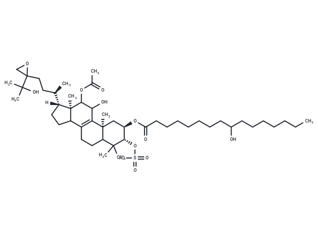 [(7R,8R,9aS,11aR)-11-(acetyloxy)-10-hydroxy-8-[(9-hydroxyhexadecanoyl)oxy]-1-[(2R)-4-[2-(2-hydroxypropan-2-yl)oxiran-2-yl]butan-2-yl]-6,6,9a,11a-tetramethyl-1H,2H,3H,3aH,4H,5H,5aH,6H,7H,8H,9H,9aH,10H,11H,11aH-cyclopenta[a]phenanthren-7-yl]oxidanesulfonic acid
