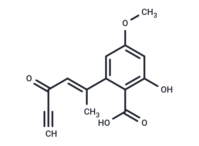 2-hydroxy-4-methoxy-6-[(2E)-4-oxohex-2-en-5-yn-2-yl]benzoic acid
