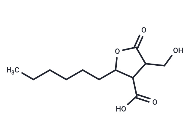 2-hexyl-4-(hydroxymethyl)-5-oxooxolane-3-carboxylic acid