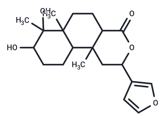 2-(furan-3-yl)-7,8-dihydroxy-6a,7,10b-trimethyl-dodecahydro-1H-naphtho[2,1-c]pyran-4-one
