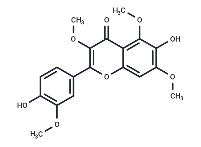 6-hydroxy-2-(4-hydroxy-3-methoxyphenyl)-3,5,7-trimethoxy-4H-chromen-4-one
