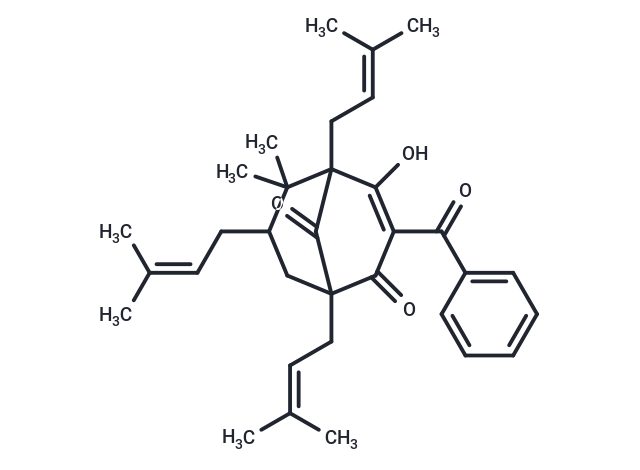3-benzoyl-4-hydroxy-6,6-dimethyl-1,5,7-tris(3-methylbut-2-en-1-yl)bicyclo[3.3.1]non-3-ene-2,9-dione