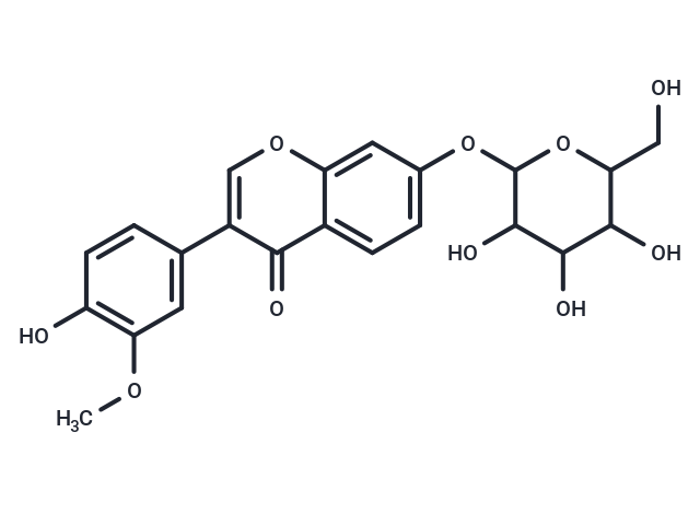 3-(4-hydroxy-3-methoxyphenyl)-7-{[3,4,5-trihydroxy-6-(hydroxymethyl)oxan-2-yl]oxy}-4H-chromen-4-one