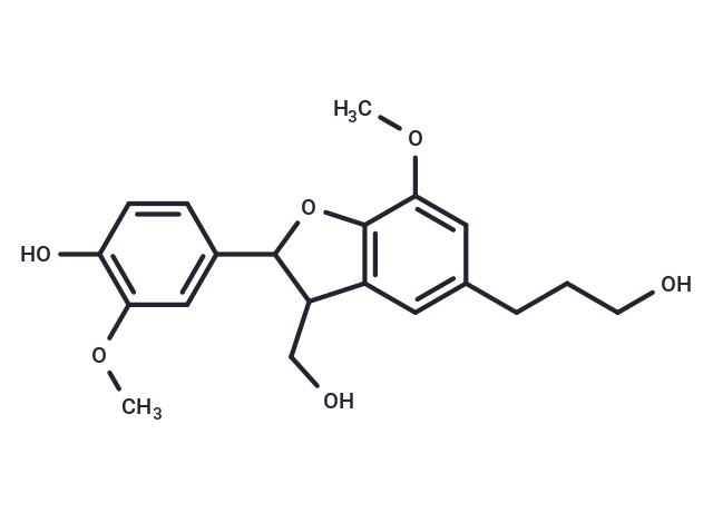 4-[3-(hydroxymethyl)-5-(3-hydroxypropyl)-7-methoxy-2,3-dihydro-1-benzofuran-2-yl]-2-methoxyphenol