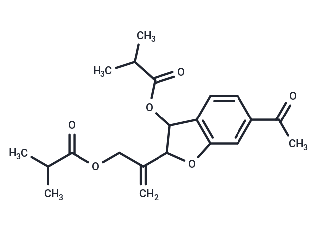 2-{6-acetyl-3-[(2-methylpropanoyl)oxy]-2,3-dihydro-benzofuran-2-yl}prop-2-en-yl 2-methylpropanoate