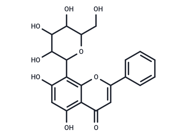 5,7-dihydroxy-2-phenyl-8-[3,4,5-trihydroxy-6-(hydroxymethyl)oxan-2-yl]-4H-chromen-4-one