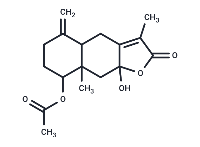 9a-hydroxy-3,8a-dimethyl-5-methylidene-2-oxo-naphtho[2,3-b]furan-8-yl acetate