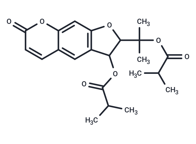 2-{3-[(2-methylpropanoyl)oxy]-7-oxo-2H,3H,7H-furo[3,2-g]chromen-2-yl}propan-2-yl 2-methylpropanoate