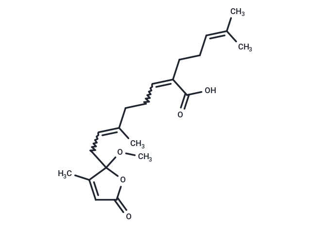 8-(2-methoxy-3-methyl-5-oxo-dihydrofuran-2-yl)-6-methyl-2-(4-methylpent-3-en-1-yl)octa-dienoic acid