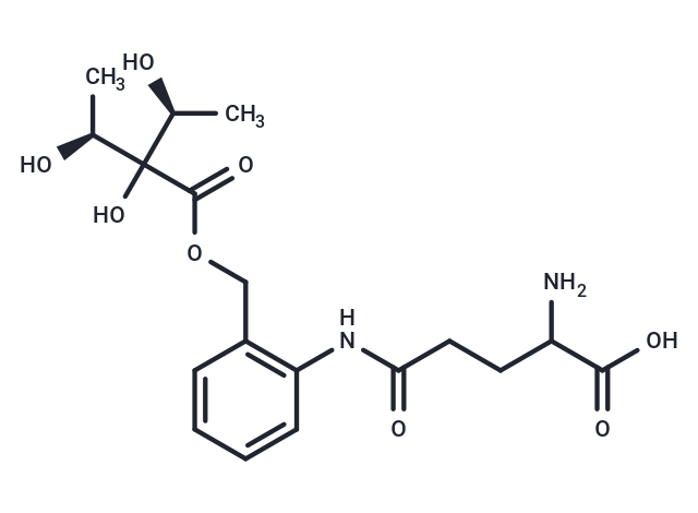 2-amino-4-{[2-({[(3S)-dihydroxy-2-[hydroxyethyl]butanoyl]oxy}methyl)phenyl]carbamoyl}butanoic acid