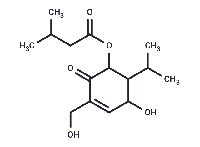 5-hydroxy-3-(hydroxymethyl)-2-oxo-6-(propan-2-yl)cyclohex-3-en-1-yl 3-methylbutanoate
