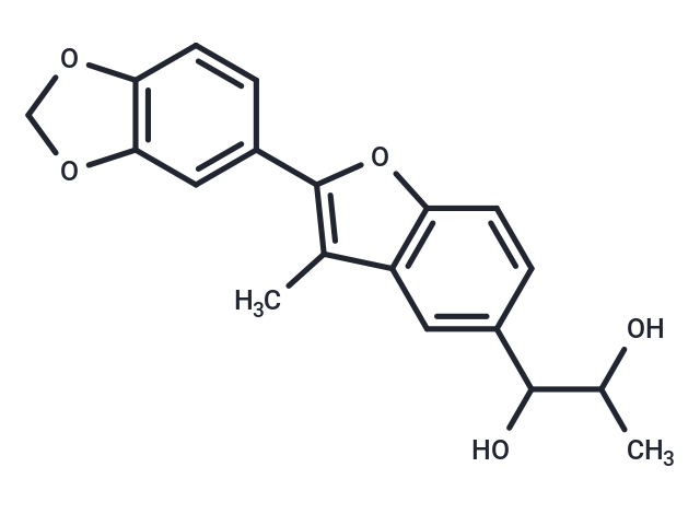 1-[2-(2H-1,3-benzodioxol-5-yl)-3-methyl-1-benzofuran-5-yl]propane-1,2-diol
