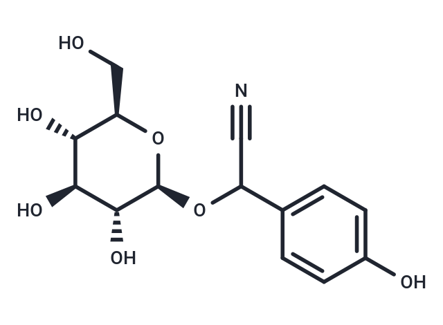 2-(4-hydroxyphenyl)-2-{[3,4,5-trihydroxy-6-(hydroxymethyl)oxan-2-yl]oxy}acetonitrile