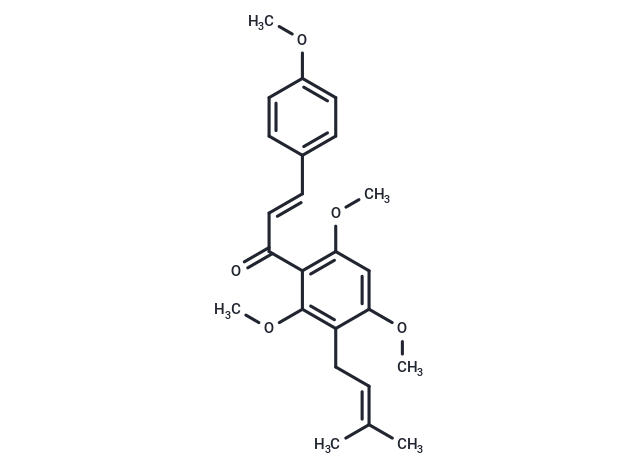 (2E)-3-(4-methoxyphenyl)-1-[2,4,6-trimethoxy-3-(3-methylbut-2-en-1-yl)phenyl]prop-2-en-1-one