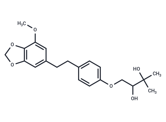 1-{4-[2-(7-methoxy-2H-1,3-benzodioxol-5-yl)ethyl]phenoxy}-3-methylbutane-2,3-diol
