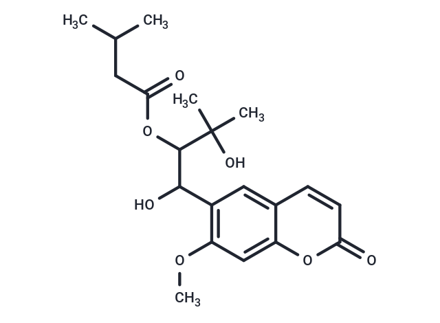 1,3-dihydroxy-1-(7-methoxy-2-oxo-2H-chromen-6-yl)-3-methylbutan-2-yl 3-methylbutanoate