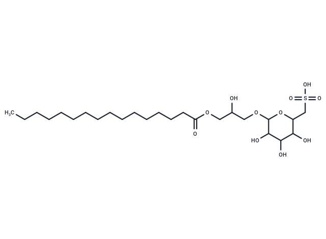 {6-[3-(hexadecanoyloxy)-2-hydroxypropoxy]-3,4,5-trihydroxyoxan-2-yl}methanesulfonic acid