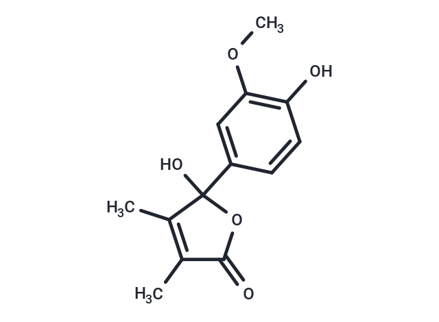 5-hydroxy-5-(4-hydroxy-3-methoxyphenyl)-3,4-dimethyl-2,5-dihydrofuran-2-one