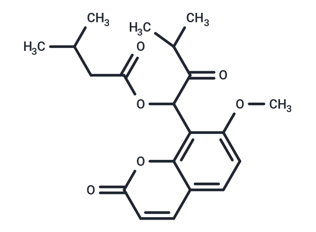 1-(7-methoxy-2-oxo-2H-chromen-8-yl)-3-methyl-2-oxobutyl 3-methylbutanoate