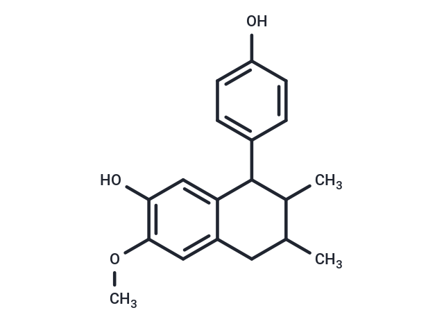 8-(4-hydroxyphenyl)-3-methoxy-6,7-dimethyl-5,6,7,8-tetrahydronaphthalen-2-ol
