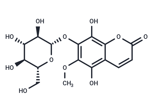 5,8-dihydroxy-6-methoxy-7-{[3,4,5-trihydroxy-6-(hydroxymethyl)oxan-2-yl]oxy}-2H-chromen-2-one