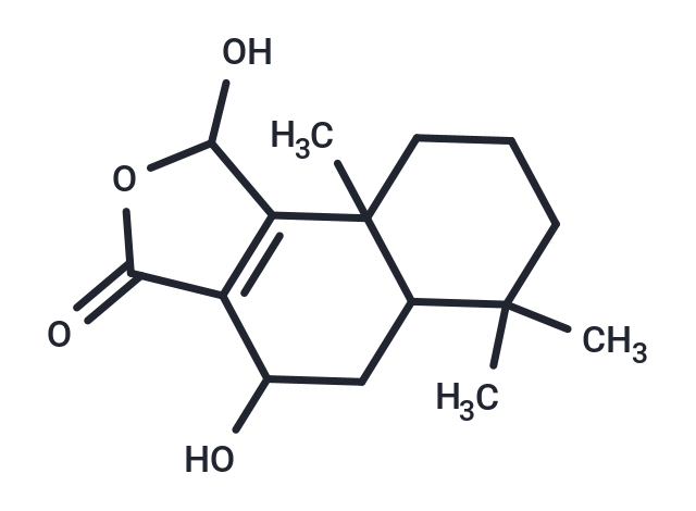 1,4-dihydroxy-6,6,9a-trimethyl-1H,3H,4H,5H,5aH,6H,7H,8H,9H,9aH-naphtho[1,2-c]furan-3-one