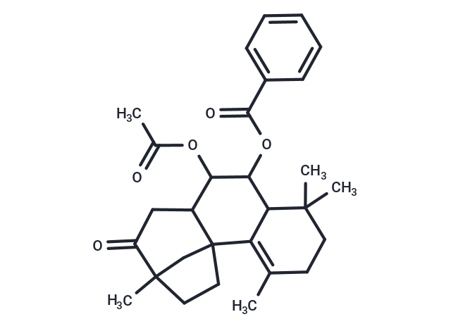 9-(acetyloxy)-tetramethyl-12-oxotetracyclo[11.2.1.0^{1,10}.0^{2,7}]hexadec-2-en-8-yl benzoate