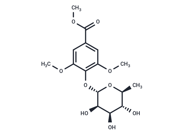 methyl 3,5-dimethoxy-4-{[(2S,3R,4R,5R,6S)-3,4,5-trihydroxy-6-methyloxan-2-yl]oxy}benzoate
