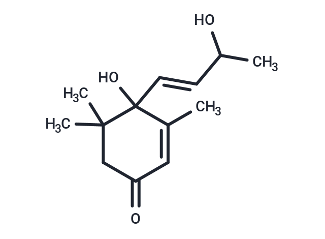 4-hydroxy-4-[(1E)-3-hydroxybut-1-en-1-yl]-3,5,5-trimethylcyclohex-2-en-1-one